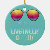 DevOps Engineer off Duty Funny Summer Vacation Keramisch Ornament (Voorkant)
