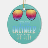 DevOps Engineer off Duty Funny Summer Vacation Keramisch Ornament (Links)
