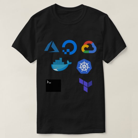 DevOps logo pack 2 ticker T-shirt (Design voorkant)