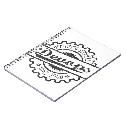 Devops vintage notitieboek (Linkerzijde)