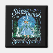 Devoted Sisters Merry Christmas White Xmas Pajamas Magneet (Voorkant)