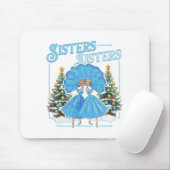 Devoted Sisters White Xmas Merry Christmas Snowfla Muismat (Met muis)