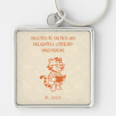 Devoted To Diction Delightful Literary Discussions Sleutelhanger (Voorkant)