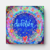 Devotie  Floral Inspirivity Ezel Fotoplaat (Voorkant)