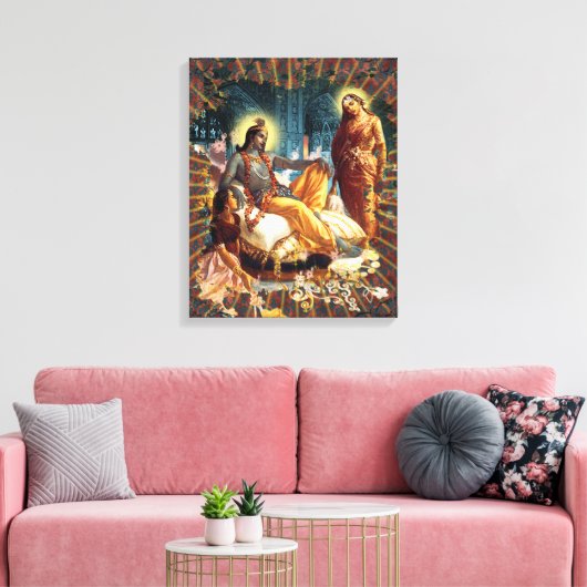 Devotie - omhuld Canvas Afdruk (Insitu (Woonkamer))