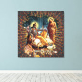 Devotie - omhuld Canvas Afdruk (Insitu (Houten vloer))