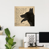 "Devotion"  Poster van Shepherd Dog (Thuiskantoor)