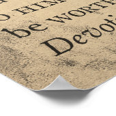 "Devotion"  stijl Doberman Poster (Hoek)