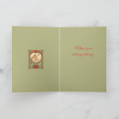 Devotion Vintage Art Nouveau Romance Kaart (Binnen)