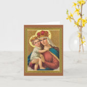 DEVOTIONEEL BEELD VAN ONZE LIJVE VAN GENEZING KAART (Gele Bloem)