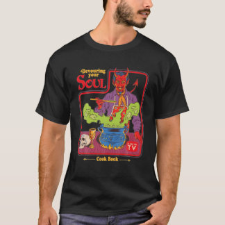 Devouring-Uw-Soul-Koek-Boek-zoals-op-TV-duivel T-shirt