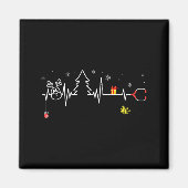 Devoxtee Christmas Tree Heartbeat Funny Christmas  Magneet (Voorkant)