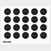 Devoxtee Kerstboom Hartslag Grappige Kerst  Ronde Sticker (Vel)
