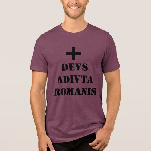 + DEVS ADIVTA ROMANIS CAMISIA Tri-Blend SHIRT (Voorkant)
