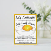 Devted Egg Annual BBQ Picnic Family Reunion Party Uitnodiging Briefkaart (Staand voorkant)