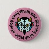 DEVULL "Seven Deadly Sins" Button badges (Voorkant)