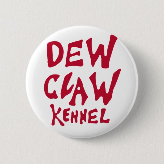 Dew Claw Kennel Ruby Red Button (Voorkant)