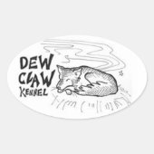 Dew Claw Kennel Stickers (Voorkant)