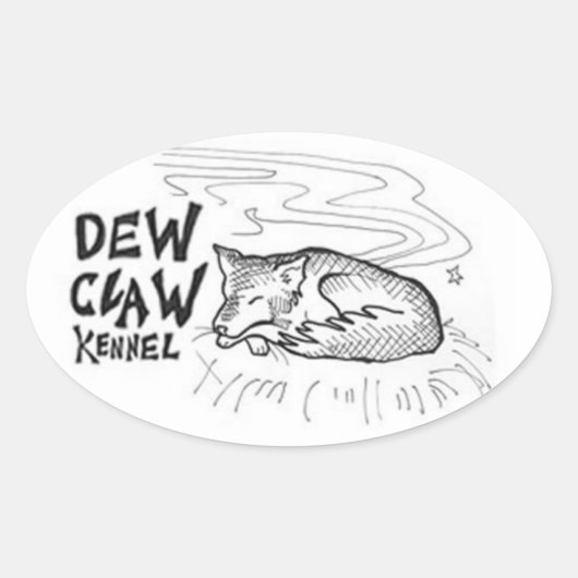 Dew Claw Kennel Stickers (Voorkant)