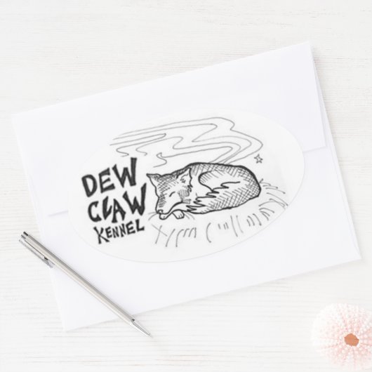 Dew Claw Kennel Stickers (Envelop)