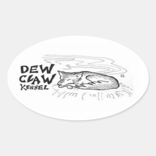 Dew Claw Kennel Stickers