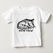 Dew Claw-slaaphond voor Baby lang T-shirt (Voorkant)