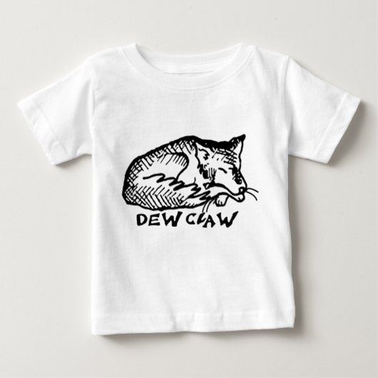 Dew Claw-slaaphond voor Baby lang T-shirt (Voorkant)