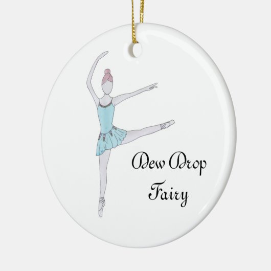 Dew Drop Fairy keepsake Notenkraker ornament (Links)