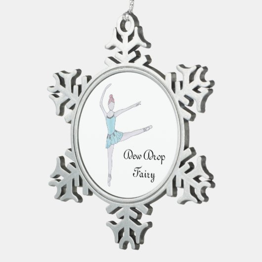 Dew Drop Fairy Keepslag Nutkraker Tin Sneeuwvlok Ornament (Rechts)
