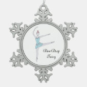 Dew Drop Fairy Keepslag Nutkraker Tin Sneeuwvlok Ornament (Voorkant)