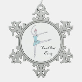 Dew Drop Fairy Keepslag Nutkraker Tin Sneeuwvlok Ornament