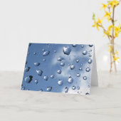 Dew Drop Fibonacci Spiral, Poëzie van Natuur Kaart (Gele Bloem)