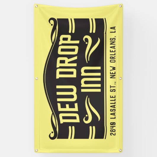 Dew Drop Inn Spandoek (Verticaal)