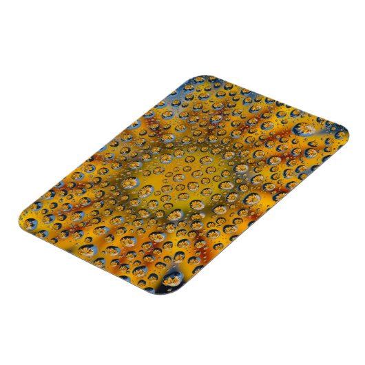 Dew Drop reflection of flower, Crescent City, Magneet (Linkerzijde)