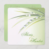 Dew Drop Wedding Kaart (Voorkant / Achterkant)