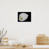 Dew drop White Arum Lily Poster (Keuken)