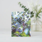 Dew Drops Cascade into Sky, Mesmerizing Botanical Briefkaart (Staand voorkant)