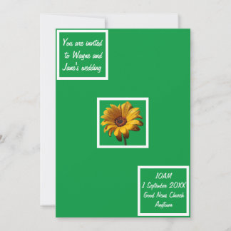 Dew Drops Daisy Wedding Kaart