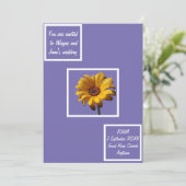 Dew Drops Daisy Wedding Kaart (Staand voorkant)