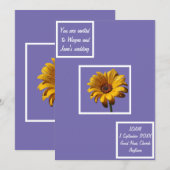 Dew Drops Daisy Wedding Kaart (Voorkant / Achterkant)