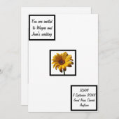 Dew Drops Daisy Wedding Kaart (Voorkant / Achterkant)