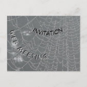 Dew Drops Spider Web Invitation Briefkaart (Voorkant)