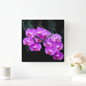 Dew Kust Orchids Wall Clock Vierkante Klok (Huis)