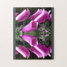 Dew Kust Pink Foxhandves Blooms Legpuzzel