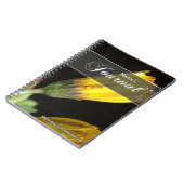 Dew op een Yellow Daisy Journal Notitieboek (Linkerzijde)