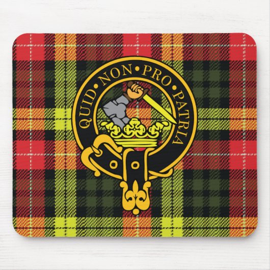 Dewar Scottish Crest en Tartan Muismat (Voorkant)