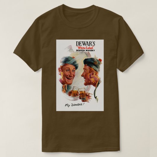  Dewars Scotch Whisky Advert T-shirt (Design voorkant)