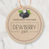 Dewberry Jam Eigen productlabel Ophangen Labels (Voorkant)