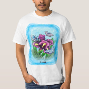 Dewdrop Butterfly Iris T-shirt