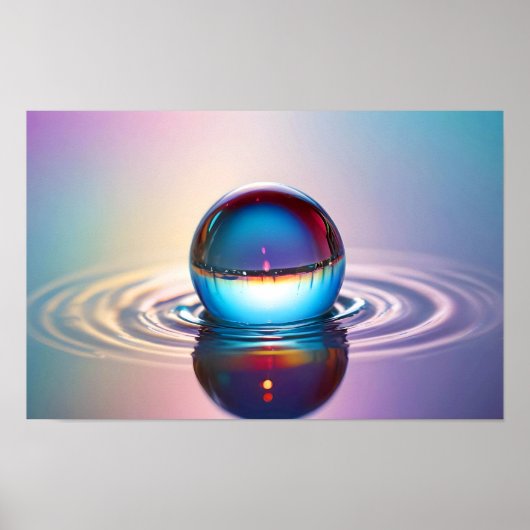 Dewdrop Close-up Water Tranquil Natuur Seizoen Poster (Voorkant)